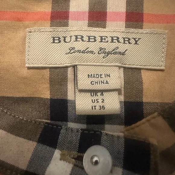 Authentic Iconic Print Burberry Luna Sleeveless Tie-Neck Dress (Size 2) - Picture 8 of 10